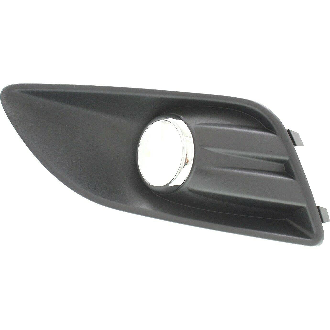 DAT AUTO PARTS Front Right Passenger Side Fog Light Bezel Cover Molding Bumper Insert Replacement For 2013-2018 Ford C-Max Black Textured Plastic w...