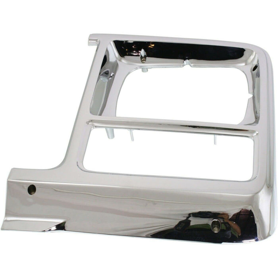Front Driver Side Headlight Door Bezel Fits 1979-1980 Chevrolet GMC C K Truck Suburban Chrome GM2512101 14010855