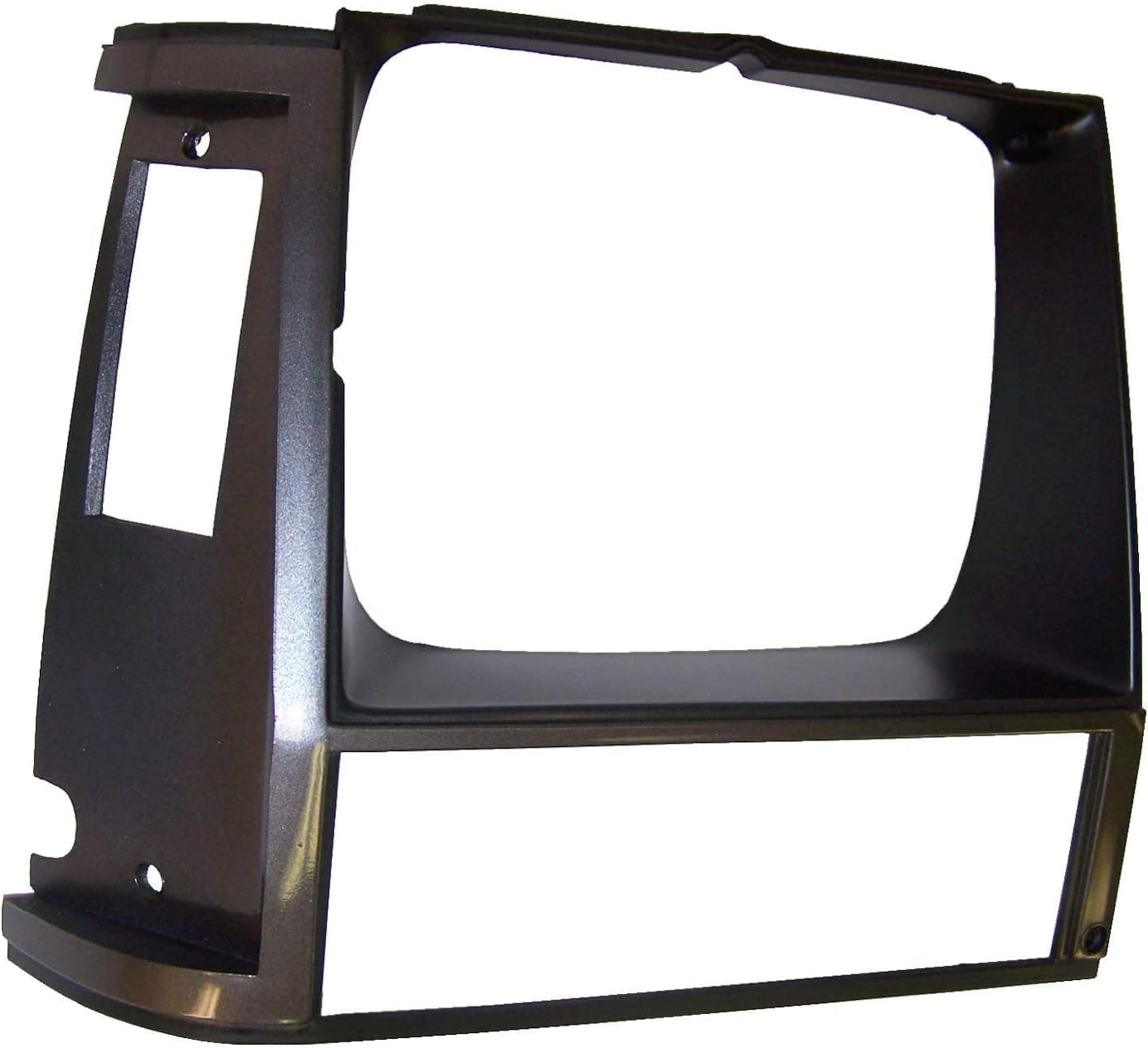 DAT AUTO PARTS Front Right Passenger Side Head Light Door Molding Insert Bezel Cover Grille Trim Replacement For 1984-1990 Jeep Cherokee Primed Gra...