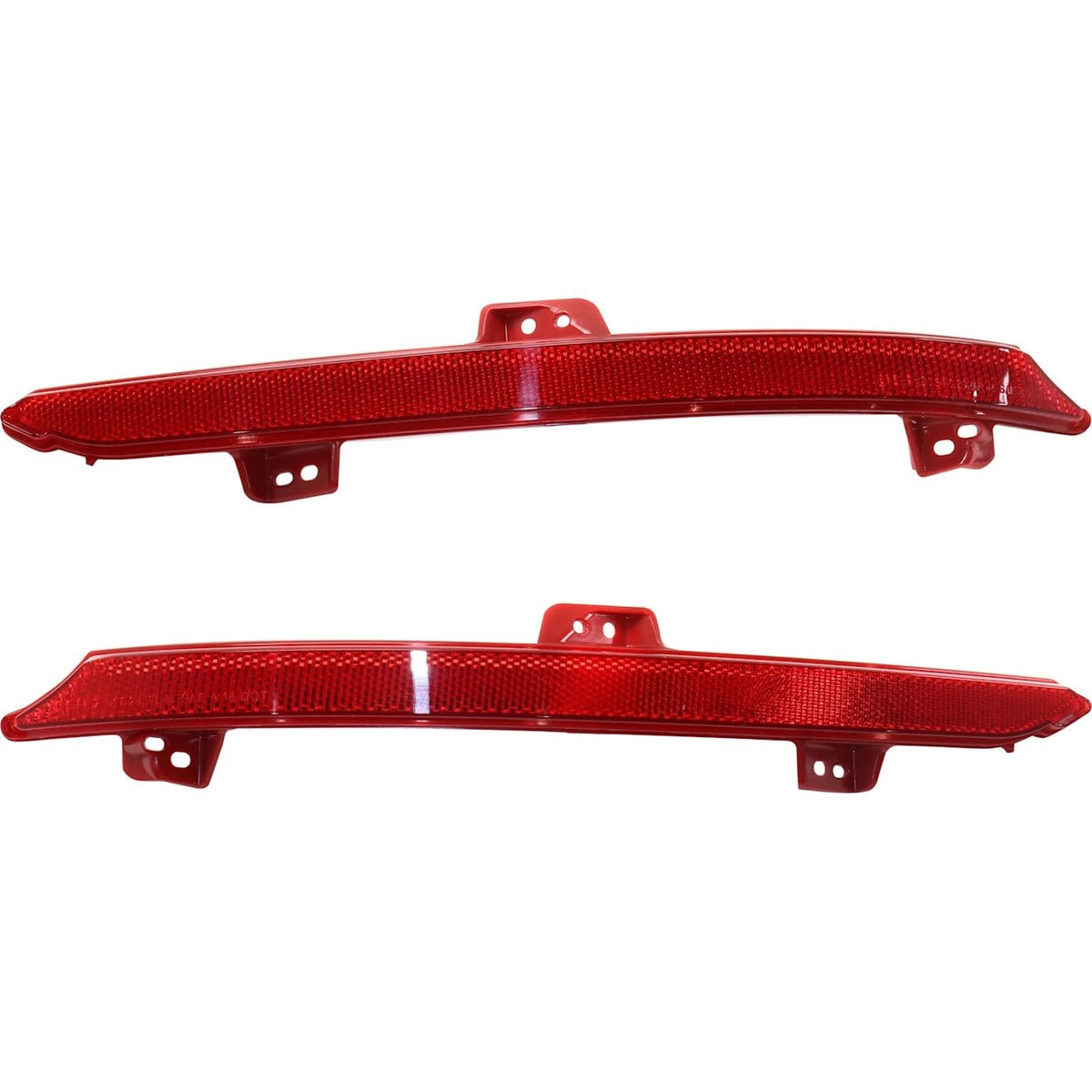 DAT AUTO PARTS Rear Left Driver & Right Passenger Side, SET OF 2, Bumper Reflector, Fits 2018-2022 Honda Accord Sedan & Hybrid Models, Plastic Red ...