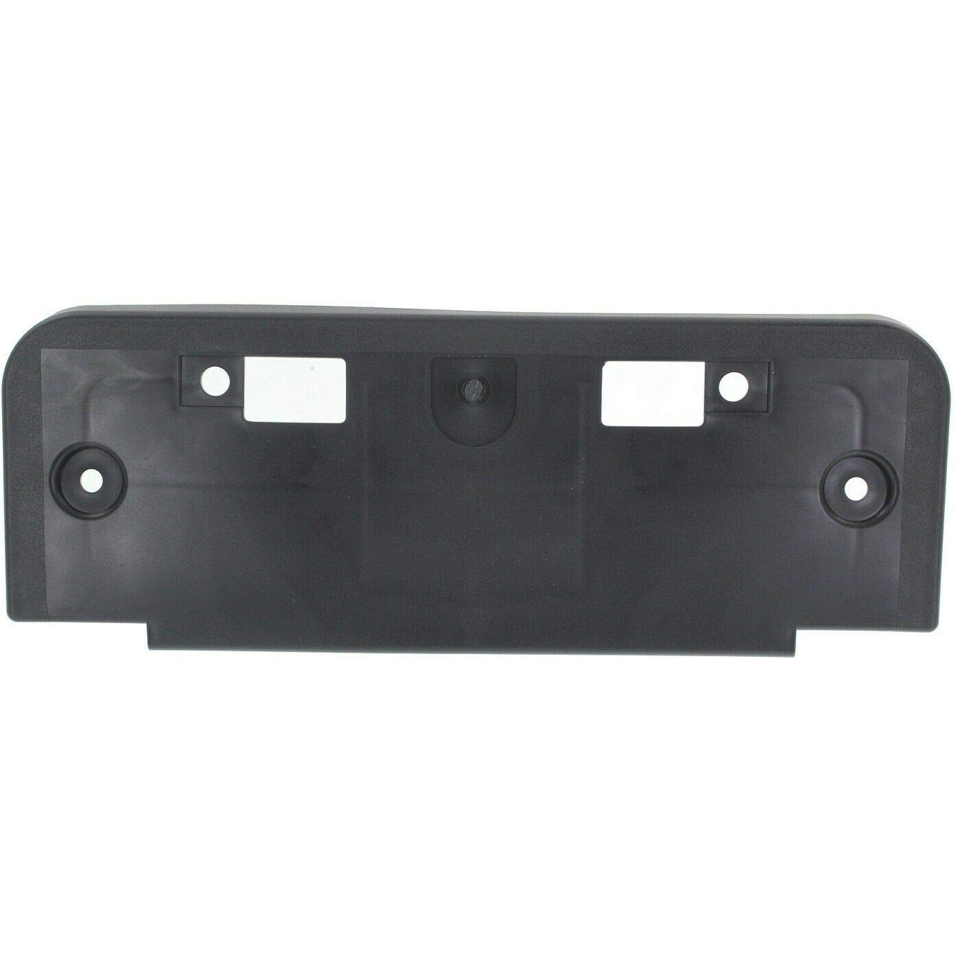 DAT AUTO PARTS Front Bumper License Plate Mounting Bracket Tag Holder Replacement for 2009-2014 Nissan Cube Without Krom Black Textured Plastic NI1...