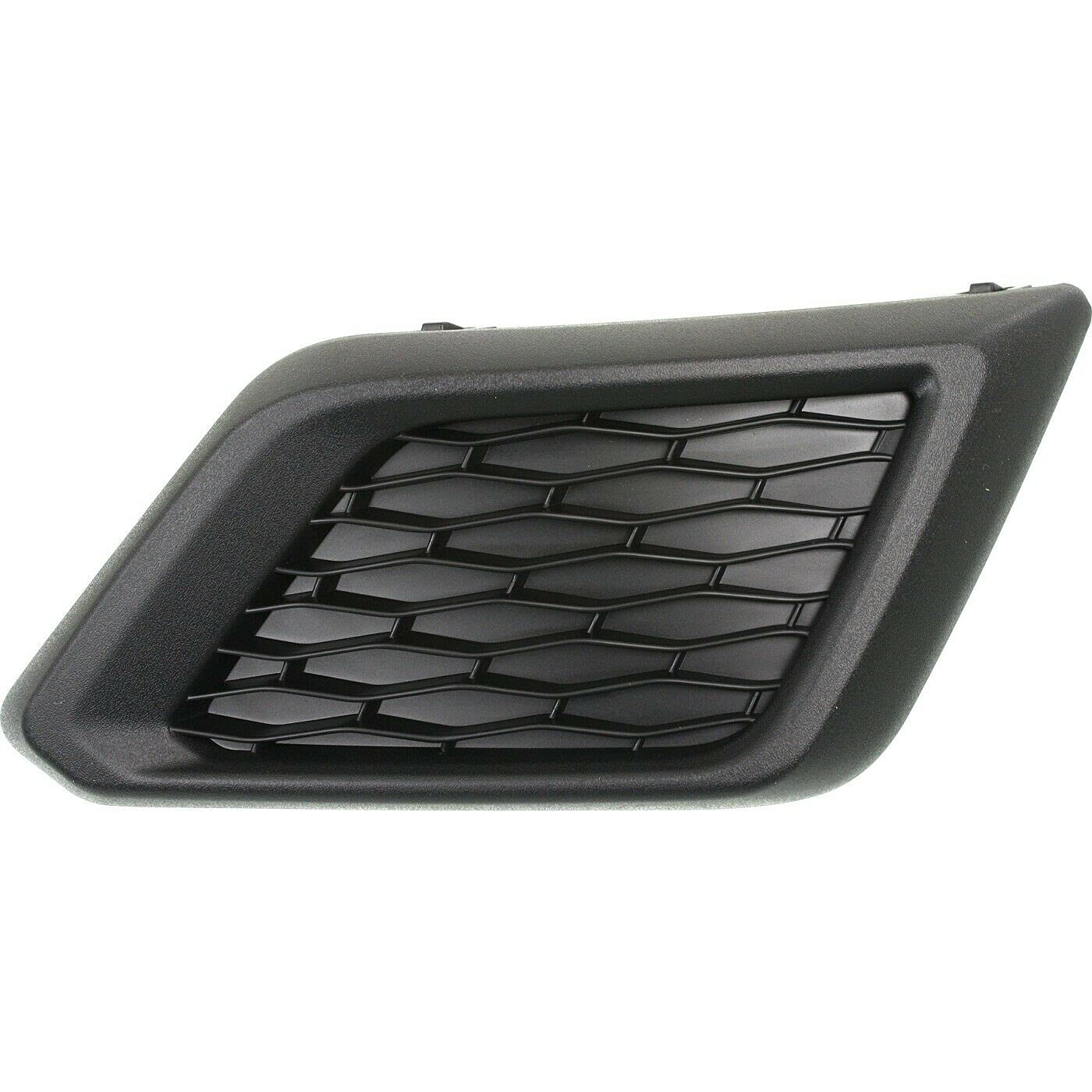 DAT AUTO PARTS Front Right Passenger Side Fog Light Cover Lamp Hole Bezel Insert Grille Trim Replacement for 2014-2016 Nissan Rogue Black Textured ...