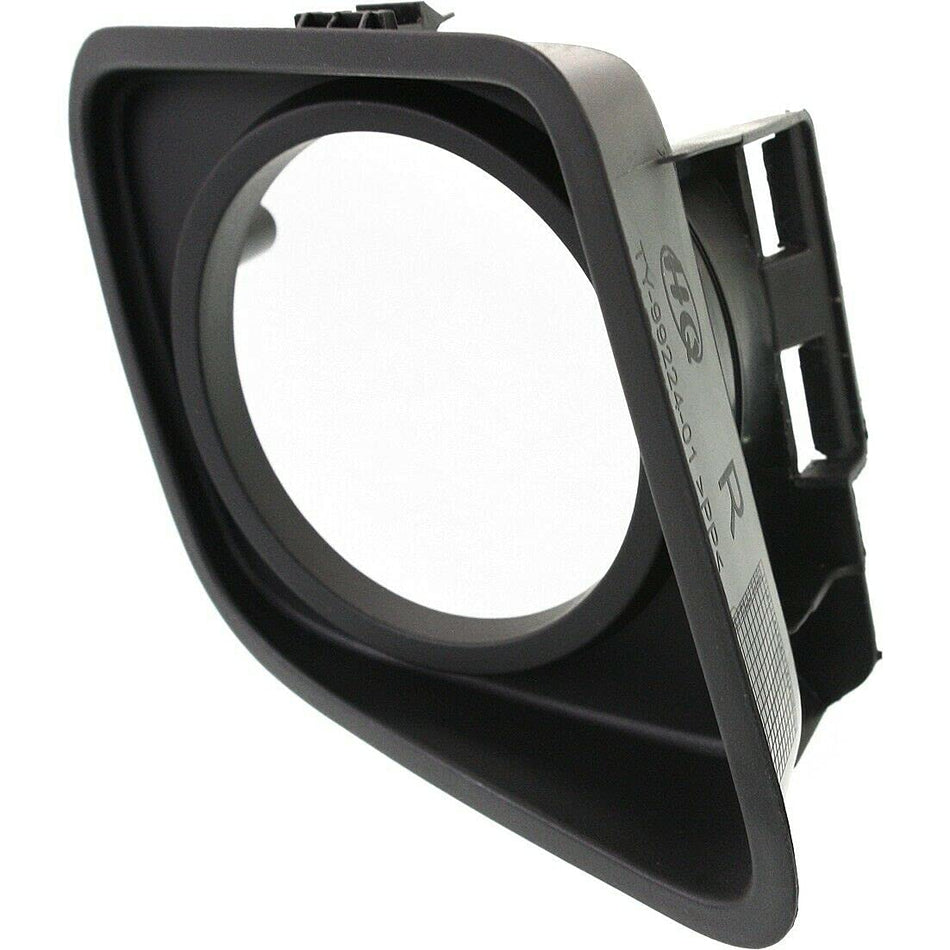 Fog Light Cover Bezel Insert for 2014-2020 Toyota Tundra Front Right Passenger Side Textured Black TO1039175