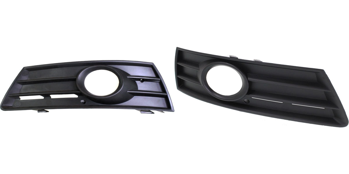 DAT AUTO PARTS Front Right Passenger & Left Driver Side Bumper Fog Light Bezel Cover Grille Set of 2 Replacement for 2009-2012 Volkswagen Passat CC...