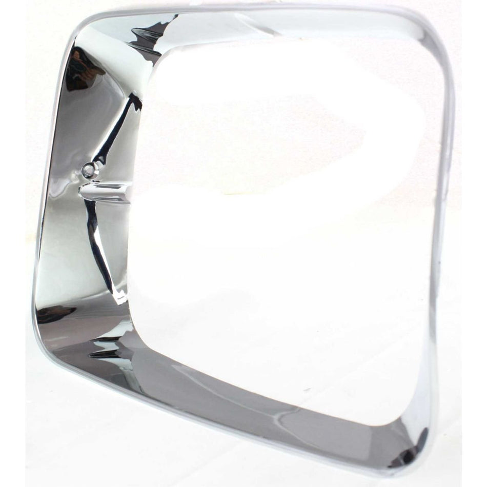 Headlight Door Bezel Grille for 1992-1993 Dodge Fullsize Pickup Ramcharger Front Right Passenger Side Chrome CH2513118