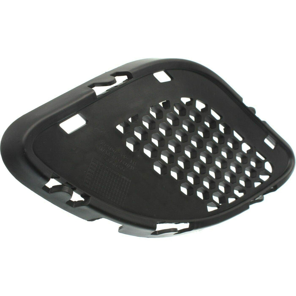 DAT AUTO PARTS Front Left Driver Side Bumper Fog Light Hole Grille Cover Trim Insert Replacement For 2014-2016 Jeep Grand Cherokee SRT-8 Models Bla...