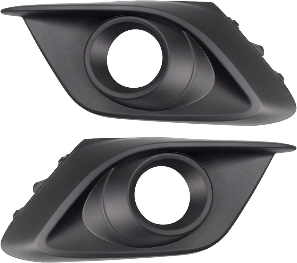 DAT AUTO PARTS Front Left Driver & Right Passenger Side Fog Light Cover Pair Trim Bezel Grille Lamp Insert Replacement for 2014-2016 Mazda 3 Sedan/...