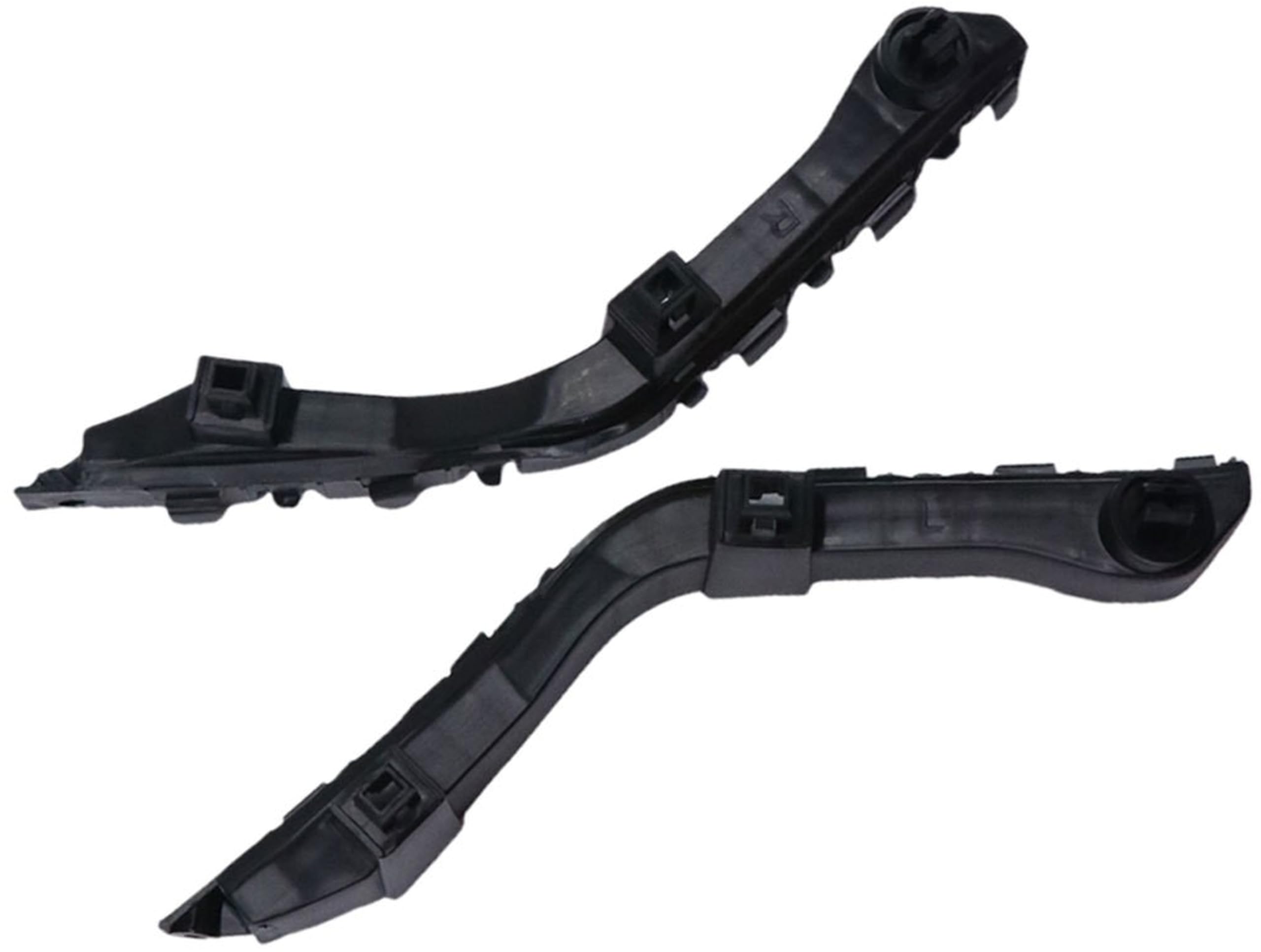DAT AUTO PARTS Front Left Driver & Right Passenger Side, SET OF 2, Bumper Cover Support Bracket Retainer, 2009-2015 Honda Pilot, Textured Black Pla...