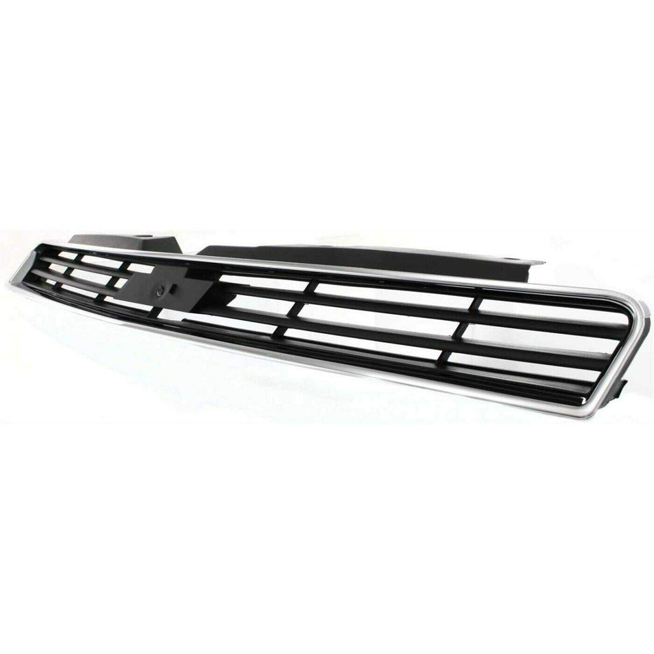 DAT AUTO PARTS Front Bumper Grille Grill Assembly Insert Panel Replacement for 2006-2011 Chevrolet Impala LS LT LTZ Chrome and Dark Gray Smooth Pla...