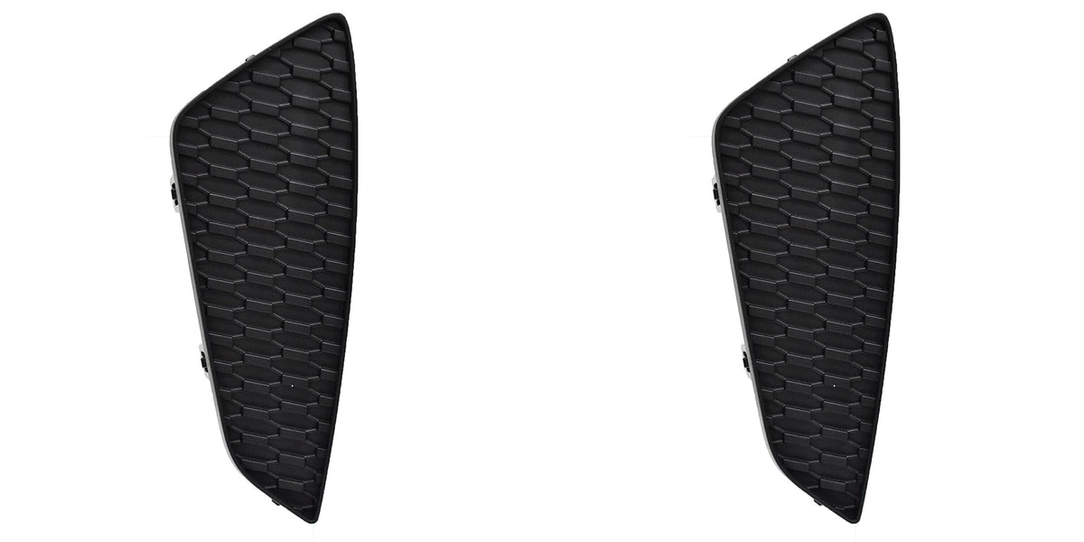 DAT AUTO PARTS Front Left Driver & Right Passenger Side Bumper Fog Light Cover Bezel Pair Replacement For 2021 - 2023 Toyota Sienna XSE Black Textu...