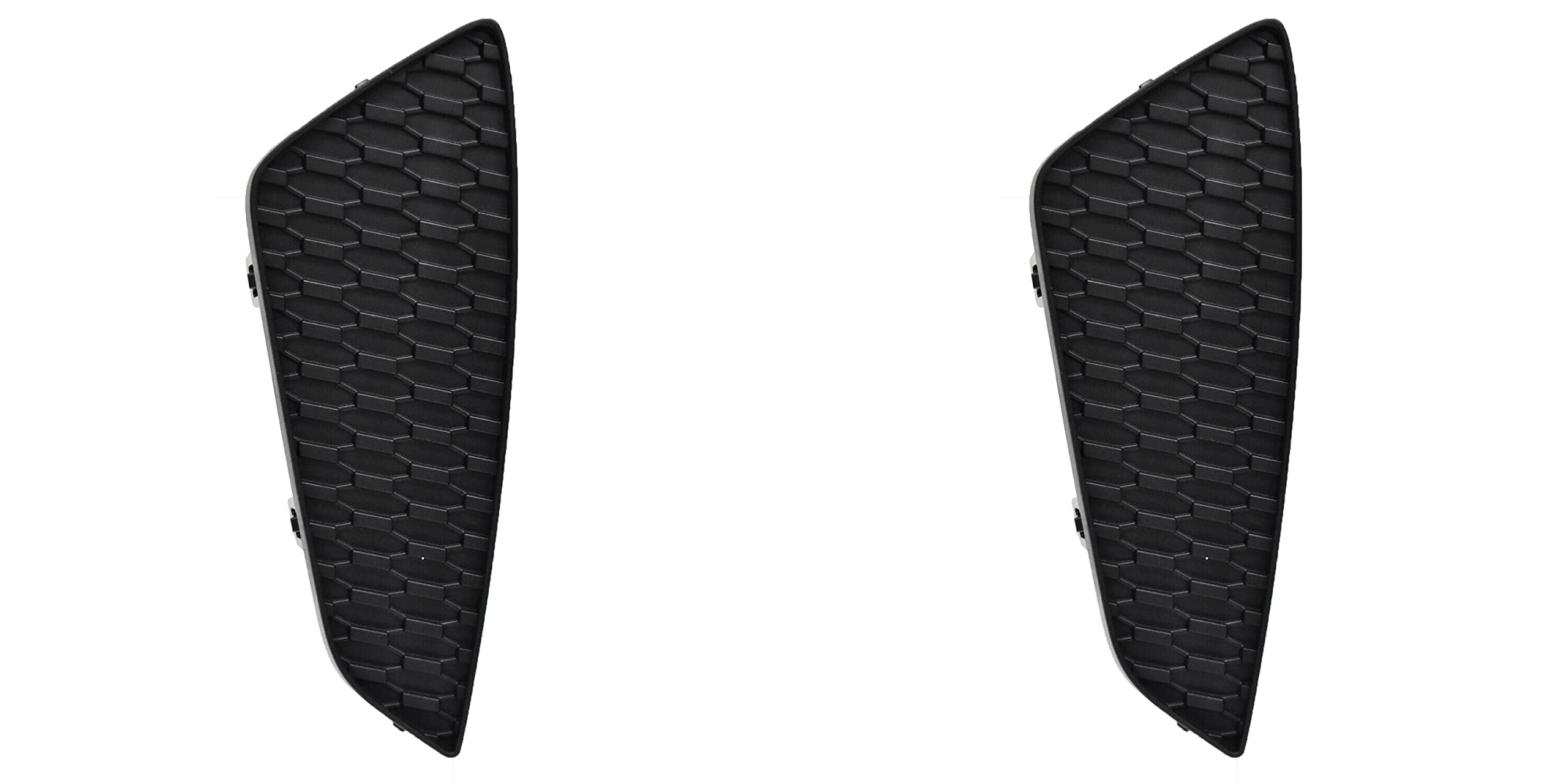 DAT AUTO PARTS Front Left Driver & Right Passenger Side Bumper Fog Light Cover Bezel Pair Replacement For 2021 - 2023 Toyota Sienna XSE Black Textu...