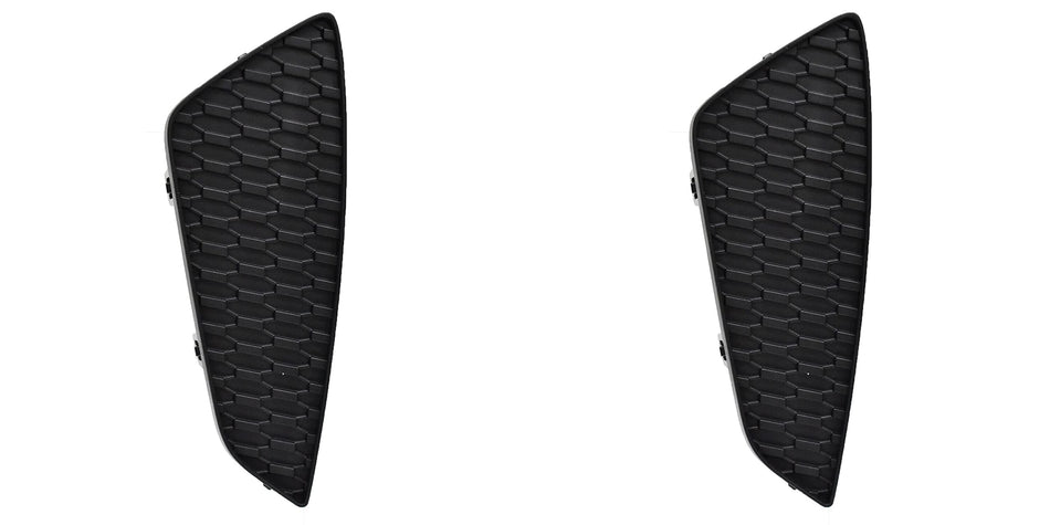 DAT AUTO PARTS Front Left Driver & Right Passenger Side Bumper Fog Light Cover Bezel Pair Replacement For 2021 - 2023 Toyota Sienna XSE Black Textu...
