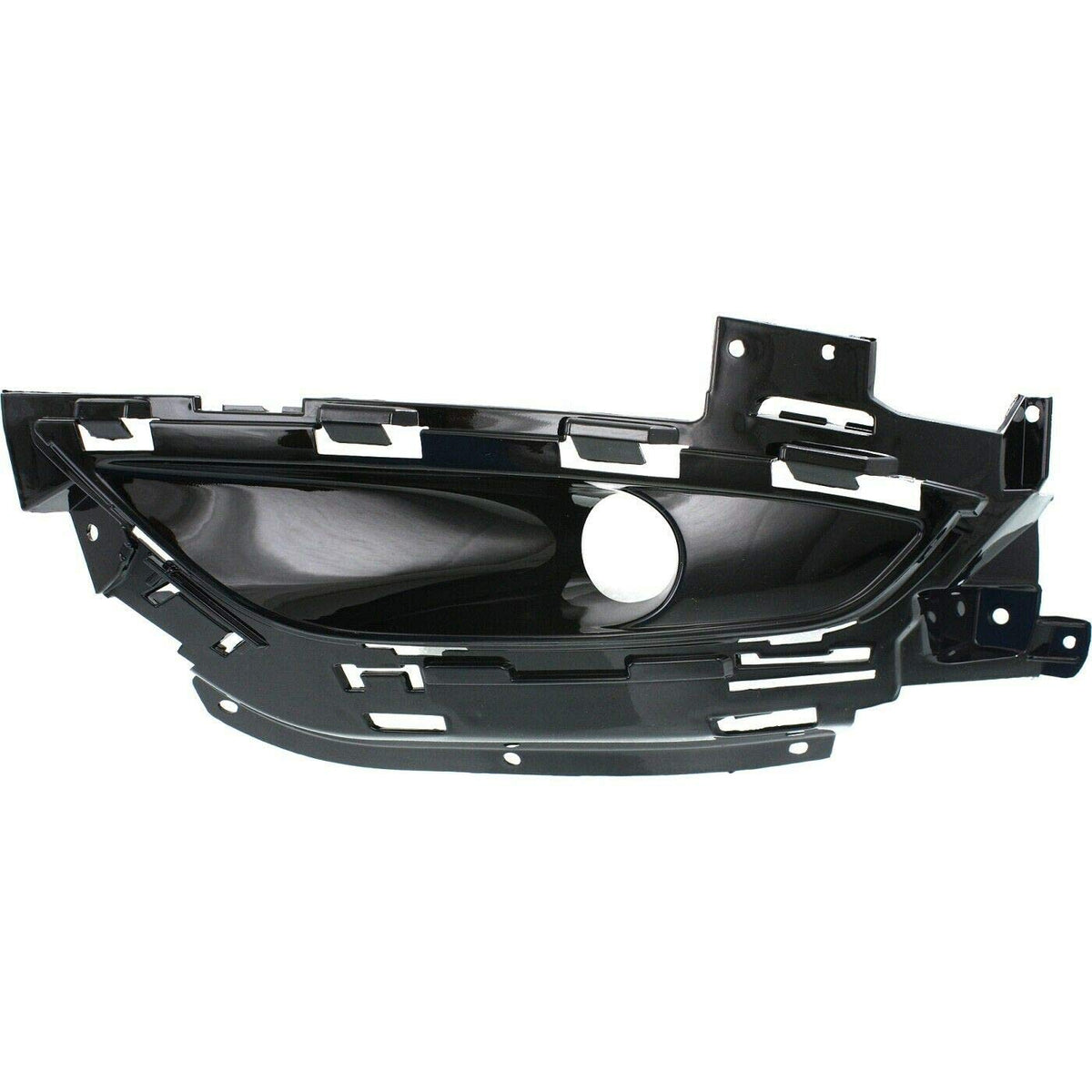 DAT AUTO PARTS Front Left Driver Side Bumper Fog Light Bezel Trim Molding Insert Replacement For 2015-2017 Chrysler 200 Sedan with Round Fogs Black...