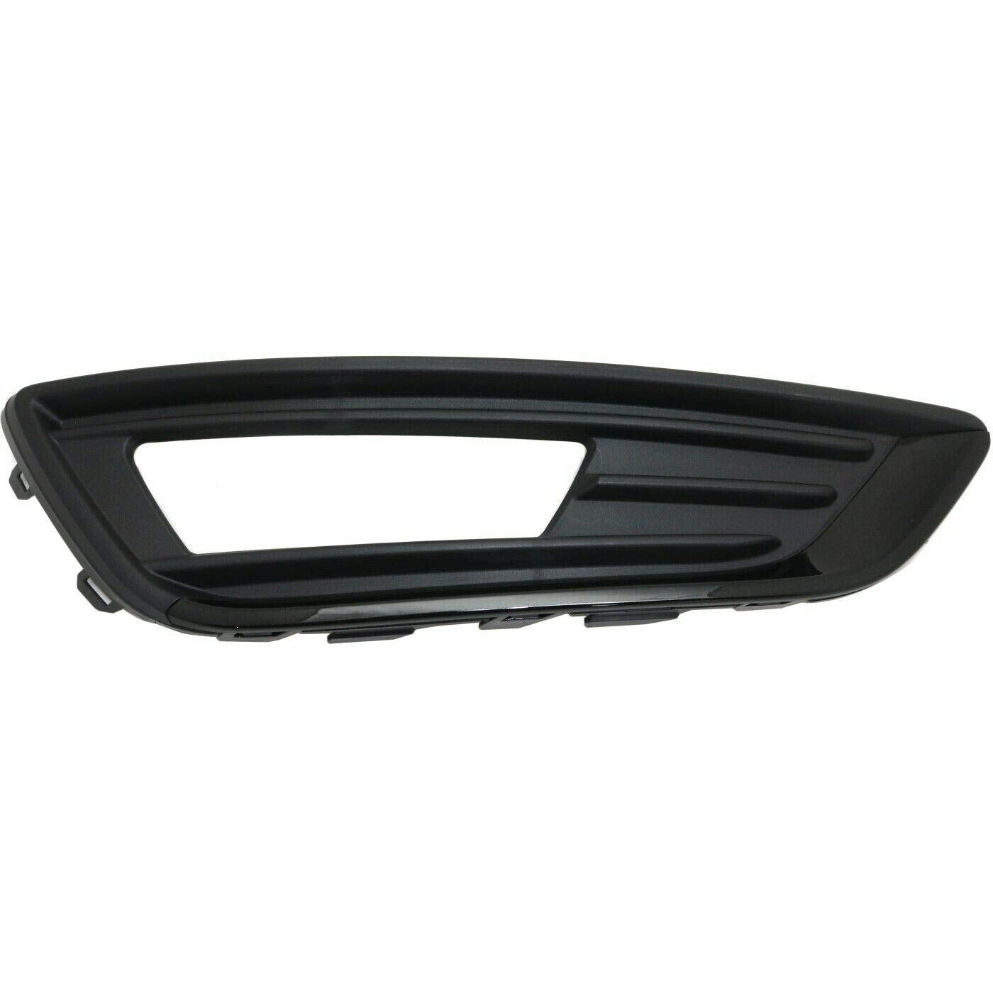 DAT AUTO PARTS Front Right Passenger Side Fog Light Hole Bezel Cover Trim Molding Bumper Insert Replacement For 2015-2018 Ford Focus S and SE Model...