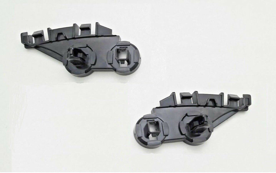 Front Left Driver & Right Passenger Side Upper Bumper Set Cover Retainer Bracket Replacement For 2011-2022 Chrysler 300 Black Textured Pair Made of...