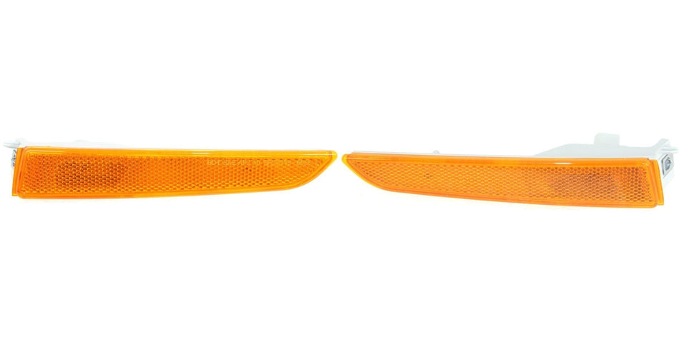 DAT AUTO PARTS Front Left Driver & Right Passenger Side Marker Light Set Pair Replacement for 2010 - 2012 Ford Fusion Amber Lens FO2550145 FO255114...