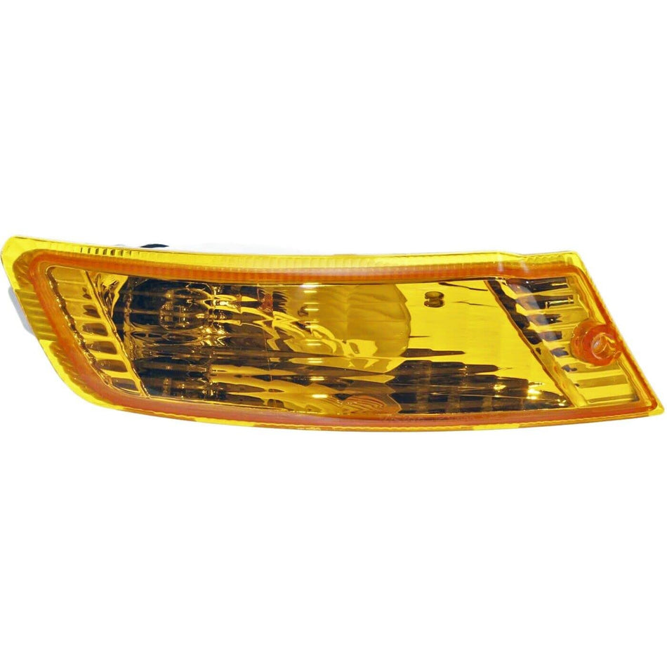 Front Driver and Passenger Side Parking Turn Signal Marker Lamp Set of 2 Fits 2005-2007 Jeep Liberty Amber Lens CH2520143 CH2521143