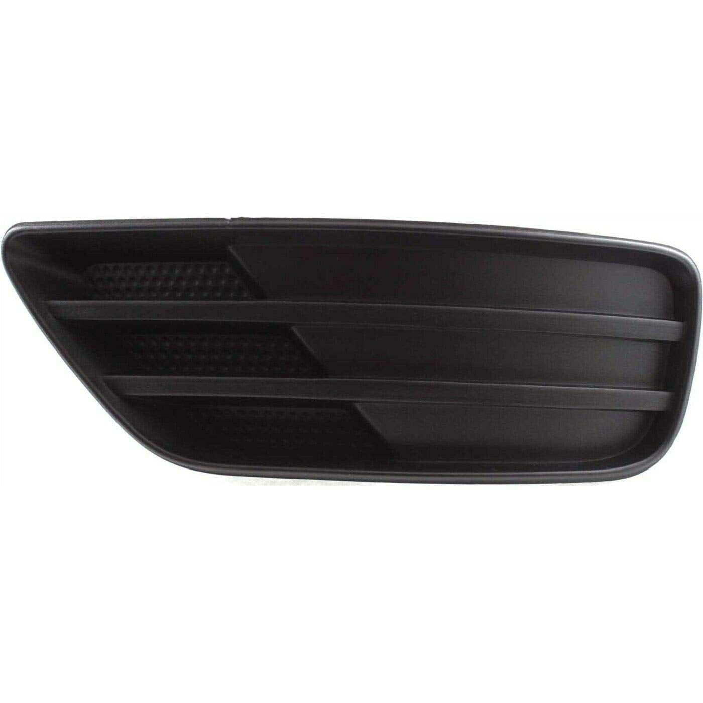 DAT AUTO PARTS Front Left Driver Side Bumper Fog Light Lamp Hole Cover Grille Molding Trim Replacement For 2005 2006 2007 Ford Focus Black Textured...