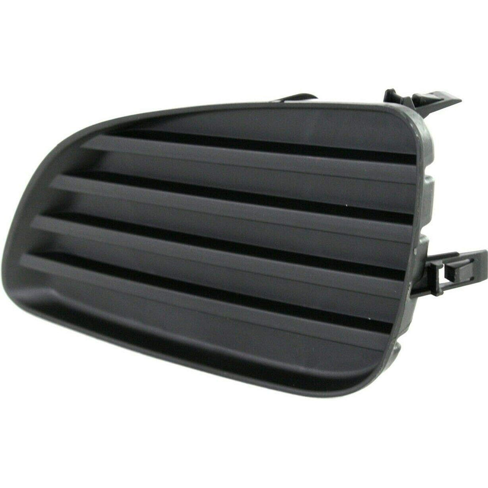 Front Left Driver Side Bumper Fog Light Cover Grille Insert Trim Replacement For 2010 and 2011 Toyota Camry Except Hybrid Models Black Textured Pla...