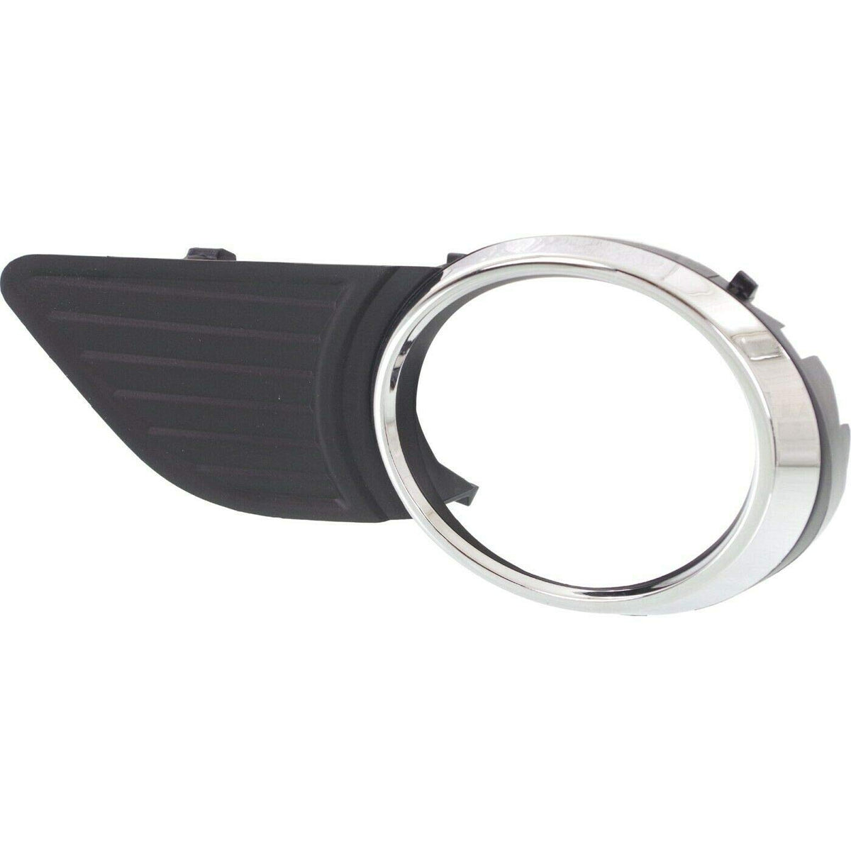 DAT AUTO PARTS Left Front Driver Side Fog Light Bezel Replacement for 2011-2017 Toyota Sienna Except SE Models Black with Silver Chrome TO1038146 5...