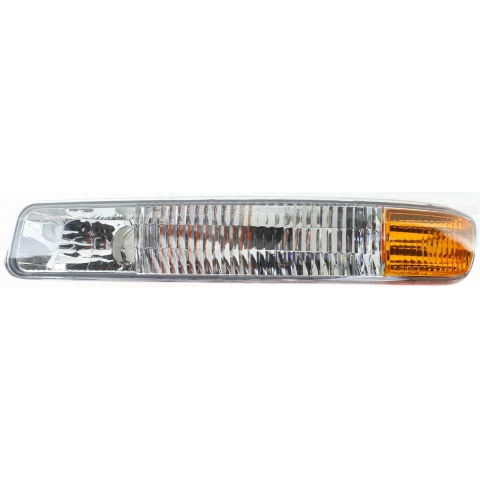 DAT AUTO PARTS Front Right Passenger & Left Driver Side Parking Lamp Side Marker Light Corner Lens Replacement for 1999-2007 GMC Sierra Pickup Clea...