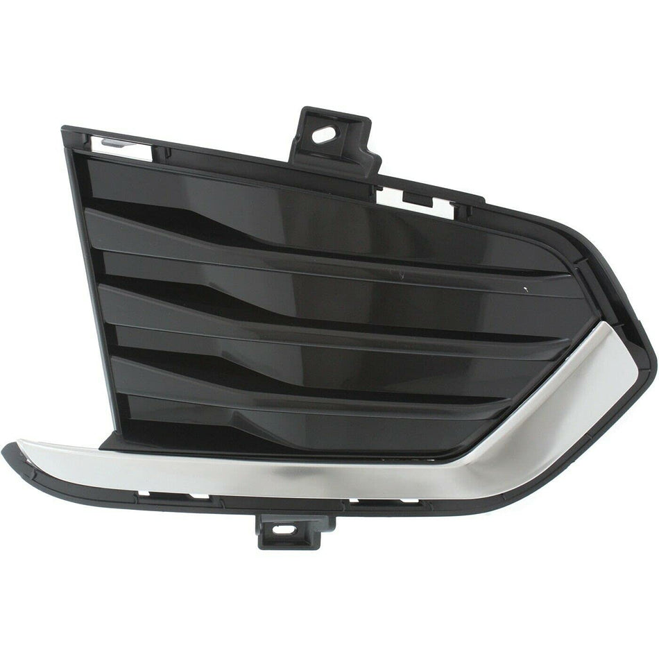 DAT AUTO PARTS Front Right Passenger Side Fog Light Hole Cover Lamp Grille Bumper Insert Replacement For 2017-2025 Cadillac XT5 Black Smooth Plasti...