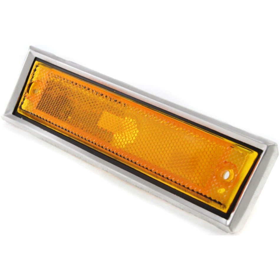 DAT AUTO PARTS Front Right Passenger Side Bumper Cover Side Marker Light Assembly Reflector Lamp Replacement For 1981-1991 Chevrolet Blazer Orange ...