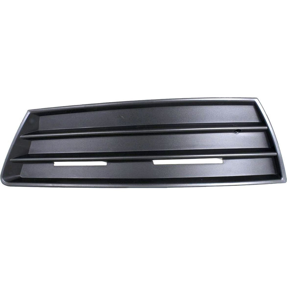 DAT AUTO PARTS Front Right Passenger & Left Driver Side Bumper Fog Light Cover Grille Replacement For 2009 - 2012 Volkswagen Passat CC Black Smooth...