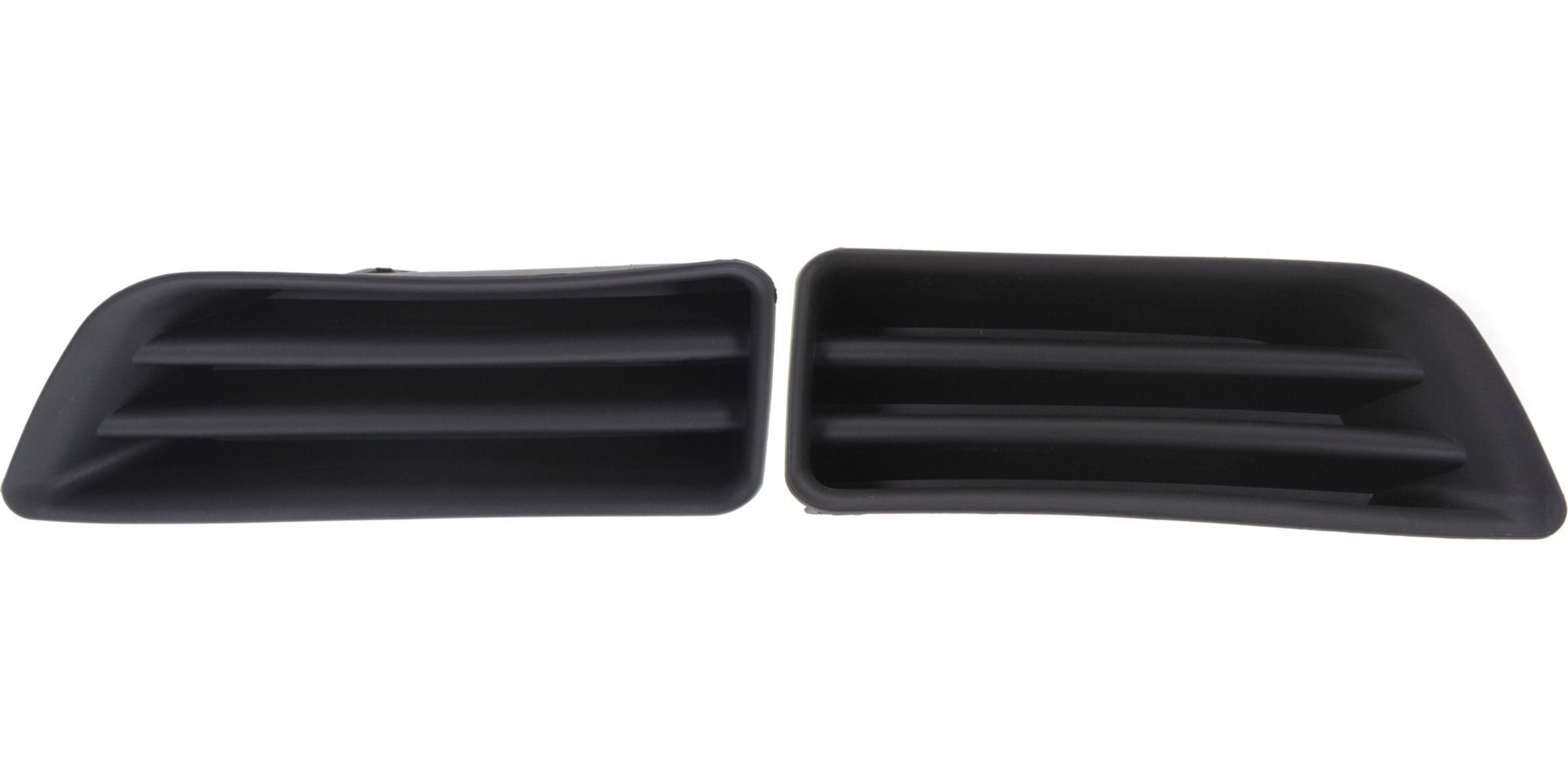 DAT AUTO PARTS Front Left Driver & Right Passenger Set Fog Light Hole Cover Bumper Insert Replacement For 2006 2007 Honda Accord Sedan & Hybrid Bla...