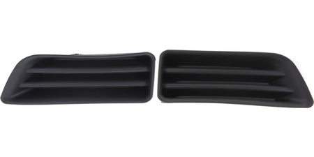 DAT AUTO PARTS Front Left Driver & Right Passenger Set Fog Light Hole Cover Bumper Insert Replacement For 2006 2007 Honda Accord Sedan & Hybrid Bla...