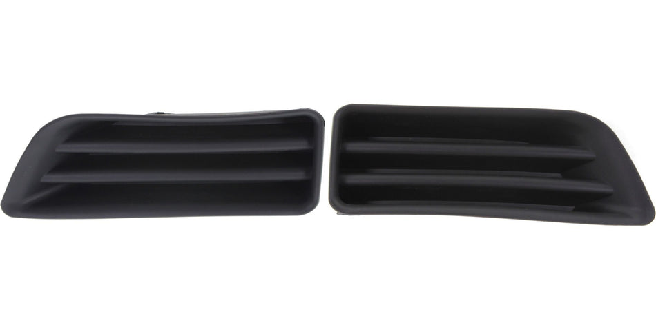 DAT AUTO PARTS Front Left Driver & Right Passenger Set Fog Light Hole Cover Bumper Insert Replacement For 2006 2007 Honda Accord Sedan & Hybrid Bla...