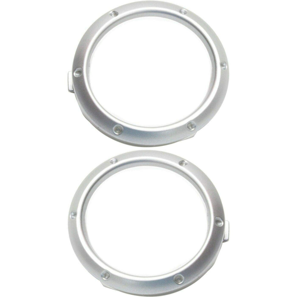 DAT AUTO PARTS Front Right Passenger & Left Driver Side Bumper Fog Light Bezel Cover Grille Set of 2 Replacement For 2004 - 2007 Toyota Highlander ...