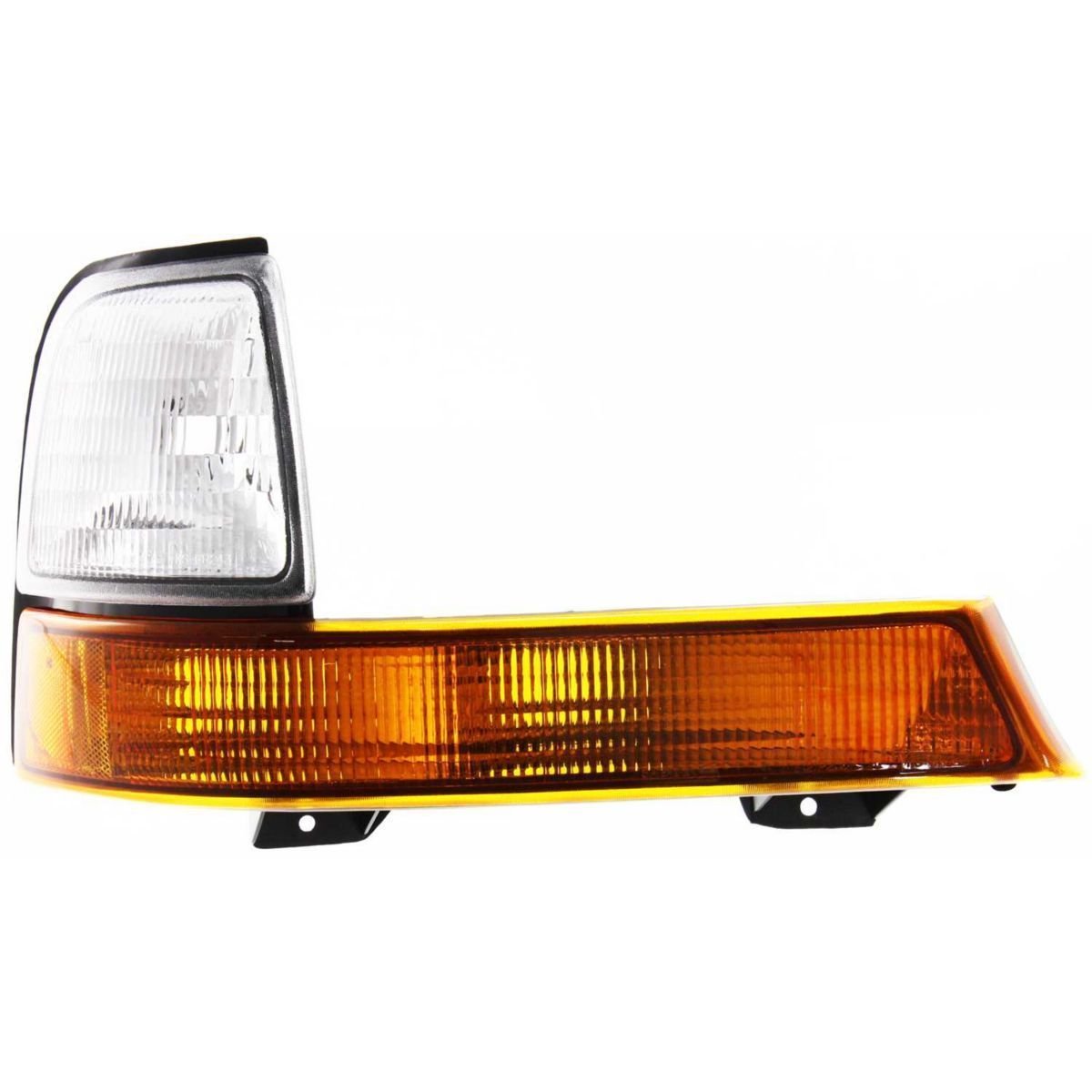 DAT AUTO PARTS Front Right Passenger Side Parking Signal Light Marker Lens & Housing Replacement For 1998 - 2000 Ford Ranger Pickup Truck Amber & C...
