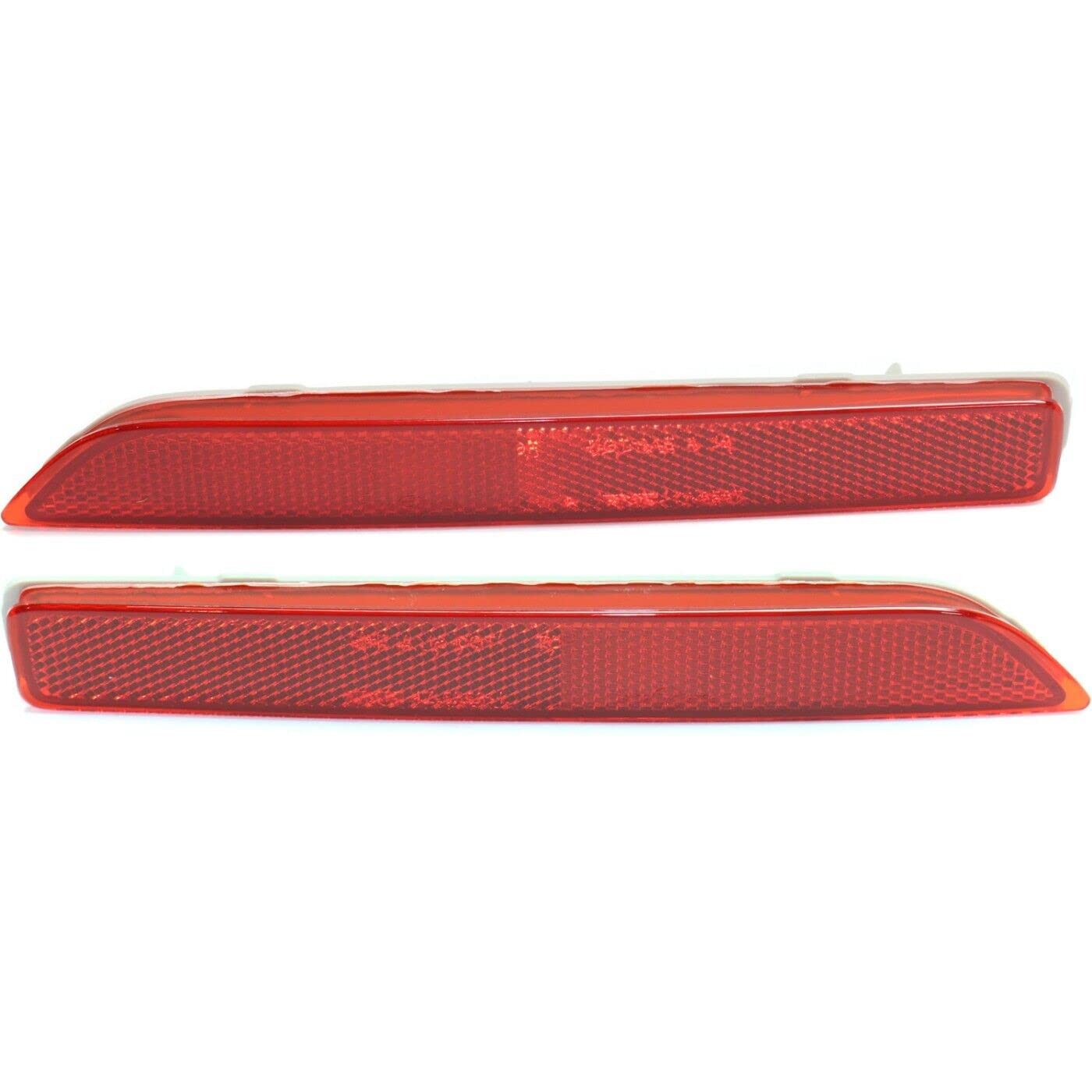 Rear Right Passenger & Left Driver Side Pair Bumper Reflector Lamp Marker Light Set Of 2 Replacement For Nissan 2015-2024 Murano 2018-2025 Leaf 202...