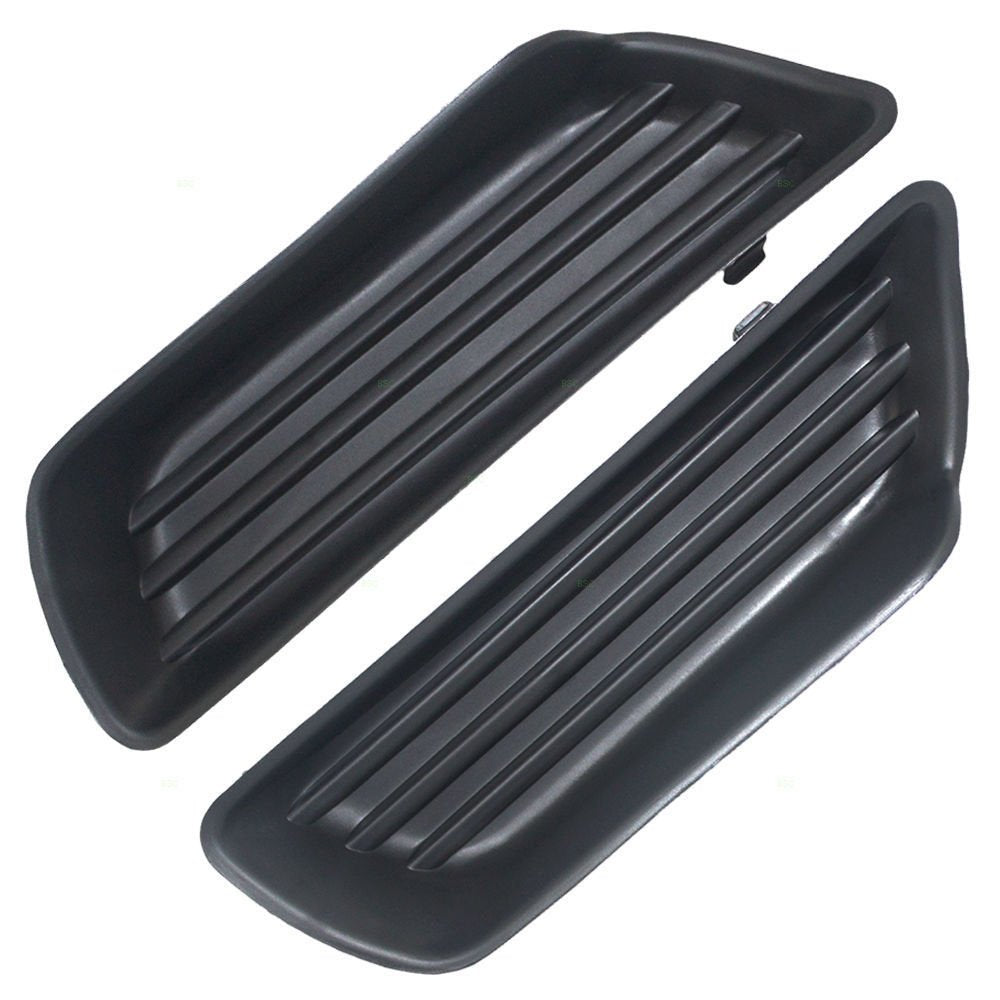 Front Left Driver & Right Passenger Set Of 2 Fog Light Hole Cover Bumper Insert Replacement For 2007-2011 Toyota Camry Hybrid 2007-2009 Base CE LE ...