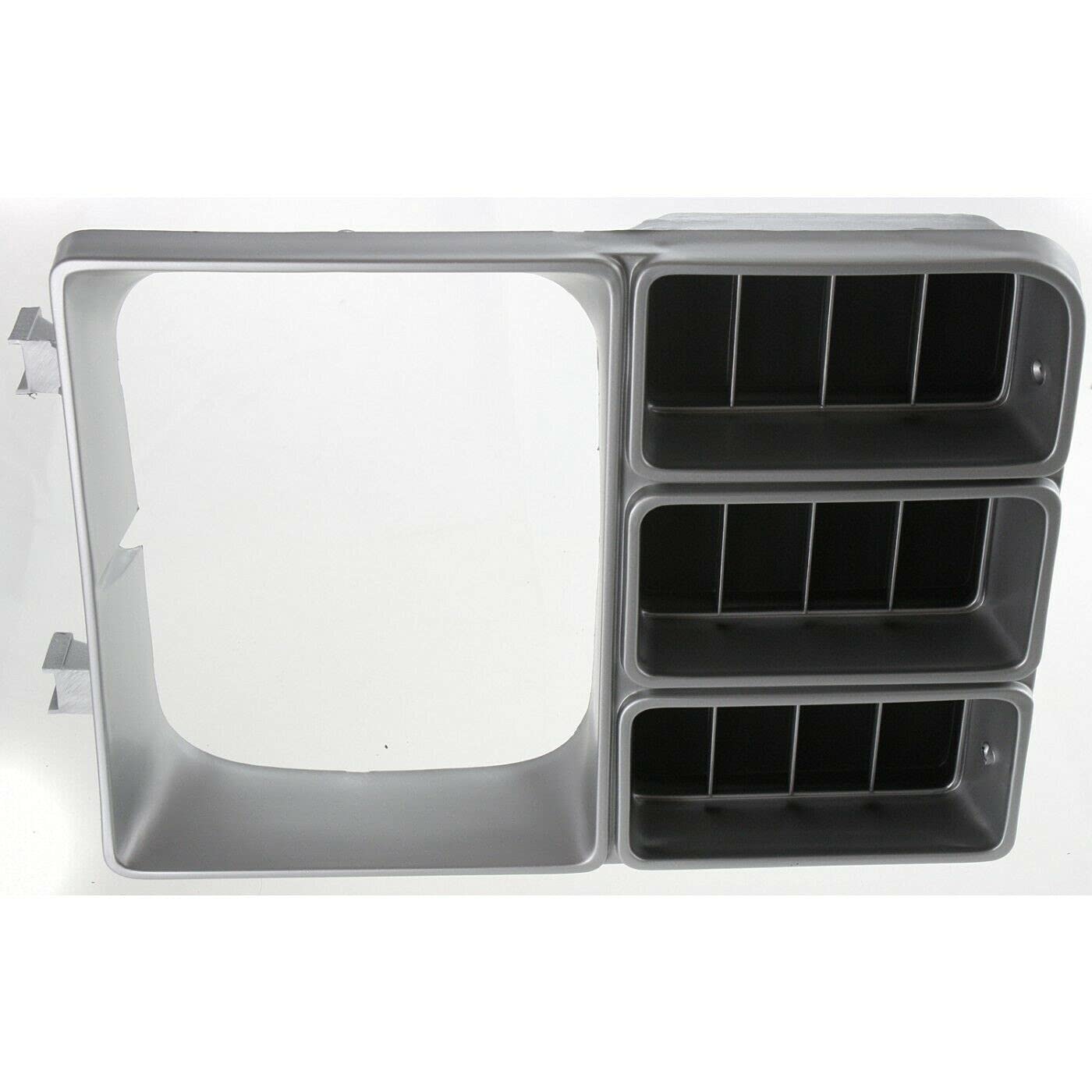 DAT AUTO PARTS Front Left Driver Side Head Light Grille Cover Bezel Molding Insert Replacement For 1981-1982 Chevy Chevrolet Suburban Blazer Black ...