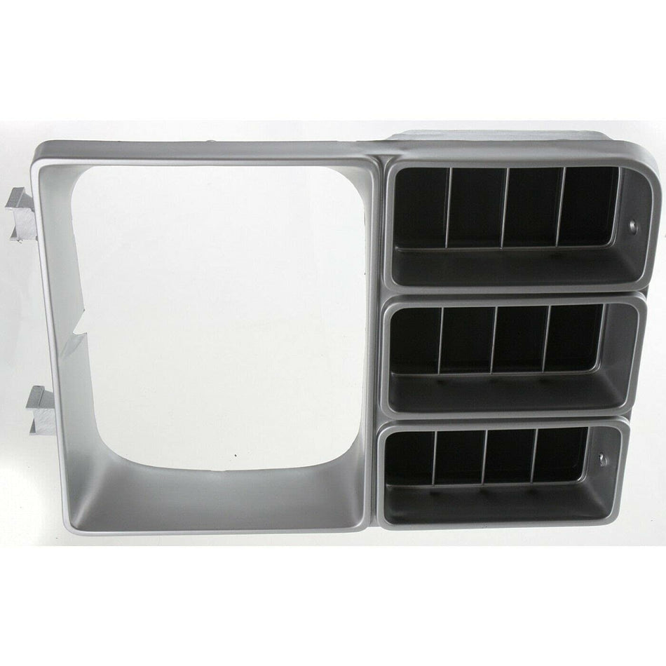 DAT AUTO PARTS Front Left Driver Side Head Light Grille Cover Bezel Molding Insert Replacement For 1981-1982 Chevy Chevrolet Suburban Blazer Black ...