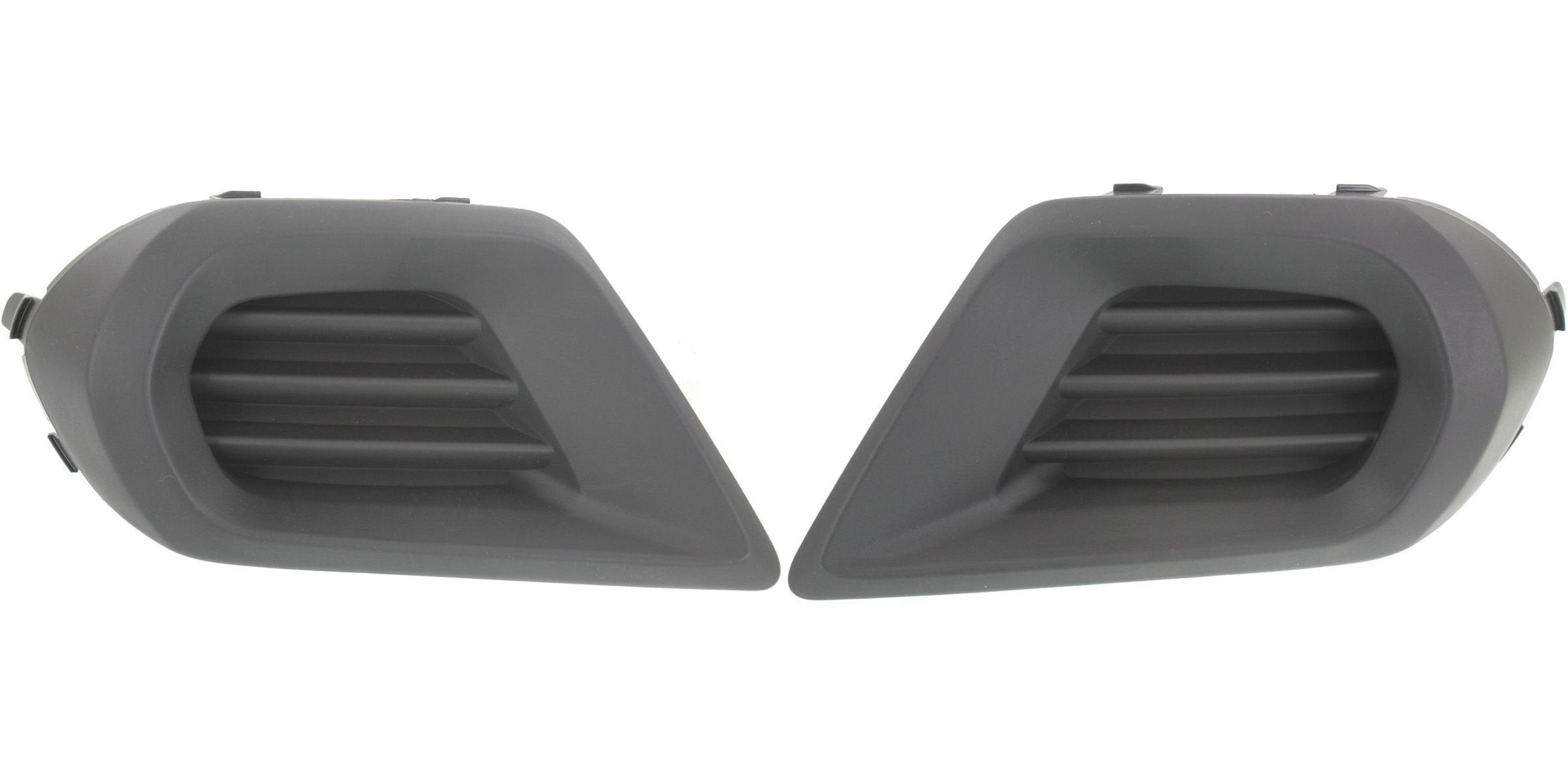Front Left Driver & Right Passenger Set Of 2 Fog Light Hole Lamp Cover Bumper Insert Grille Pair Replacement For 2014 2015 2016 Subaru Forester 2.5...