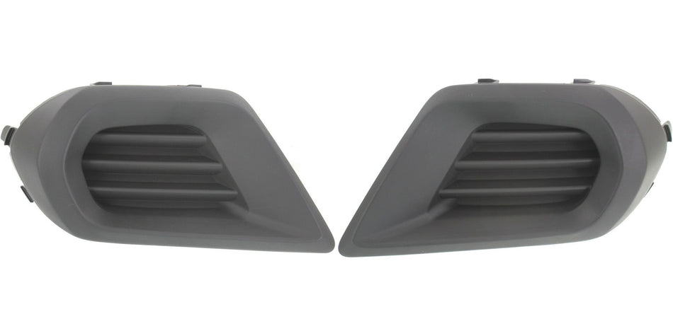Front Left Driver & Right Passenger Set Of 2 Fog Light Hole Lamp Cover Bumper Insert Grille Pair Replacement For 2014 2015 2016 Subaru Forester 2.5...