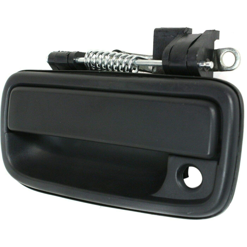 Front Driver Side Outside Exterior Door Handle Fits 1995-2004 Toyota Tacoma 2WD 4WD Base DLX Black Textured TO1310117