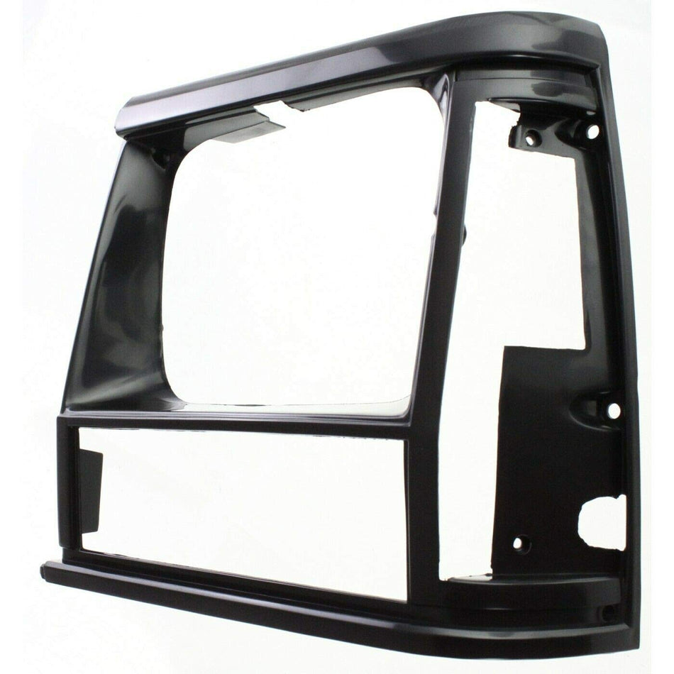 DAT AUTO PARTS Front Left Driver Side Headlight Door Molding Insert Cover Grille Trim Replacement for 1991-1996 Jeep Cherokee Black Textured Plasti...