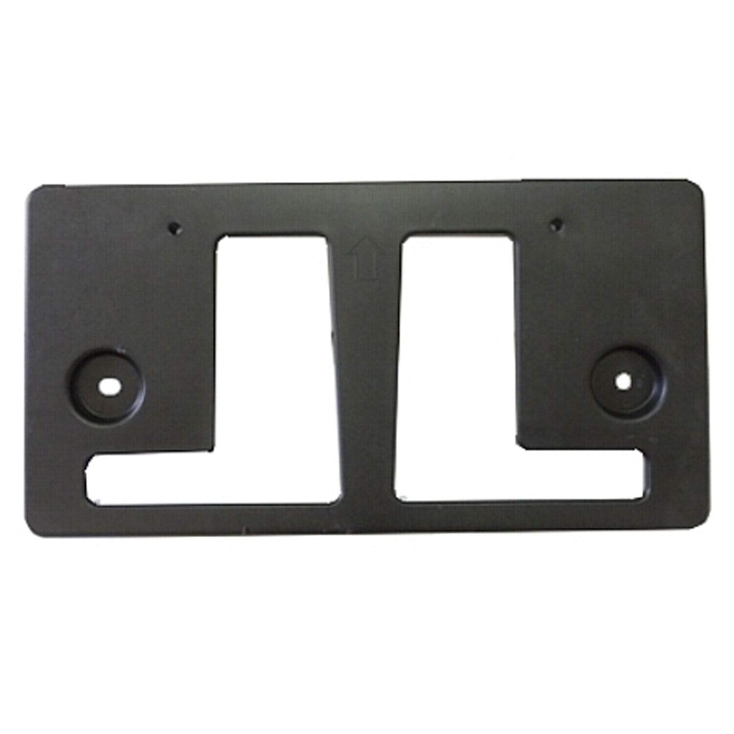 DAT AUTO PARTS Front Bumper Cover License Plate Frame Tag Mounting Bracket Holder Replacement for 2017-2019 Nissan Titan Pickup Black Textured Plas...