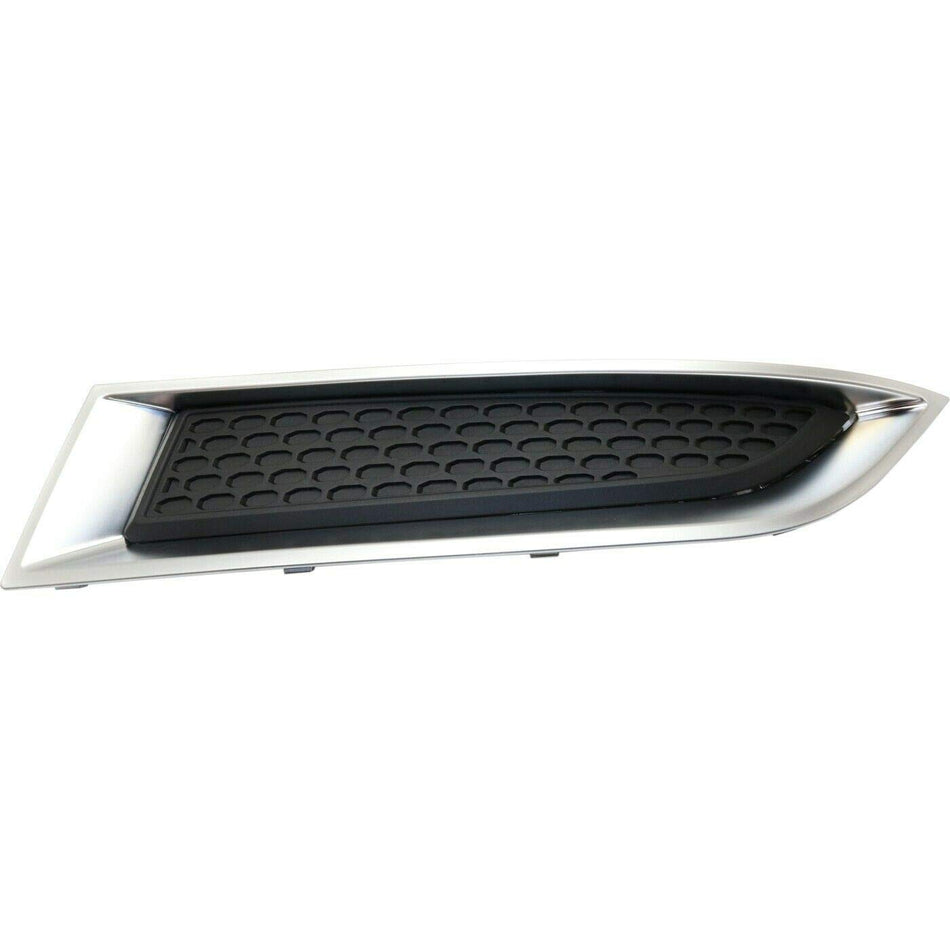 DAT AUTO PARTS Front Left Driver Side Bumper Insert Fog Light Hole Cover Grille Molding Replacement For 2013-2017 GMC Acadia Black Textured Plastic...