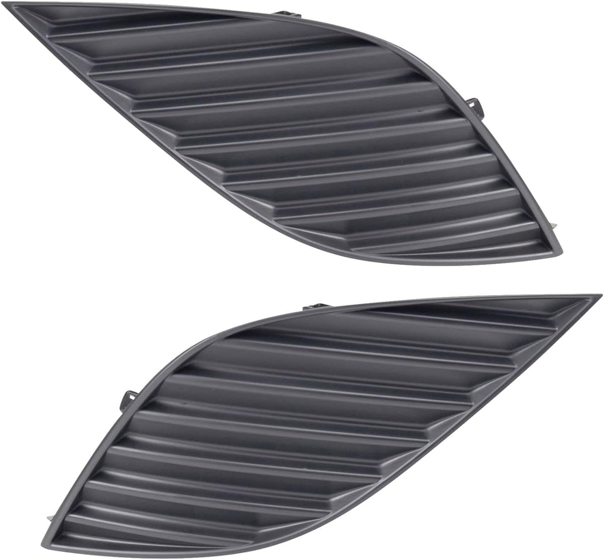 DAT AUTO PARTS Driver and Passenger Side Fog Light Bumper Cover Set of 2 Replacement For 2018-2020 Toyota Camry SE Models Black Textured Made of Pl...