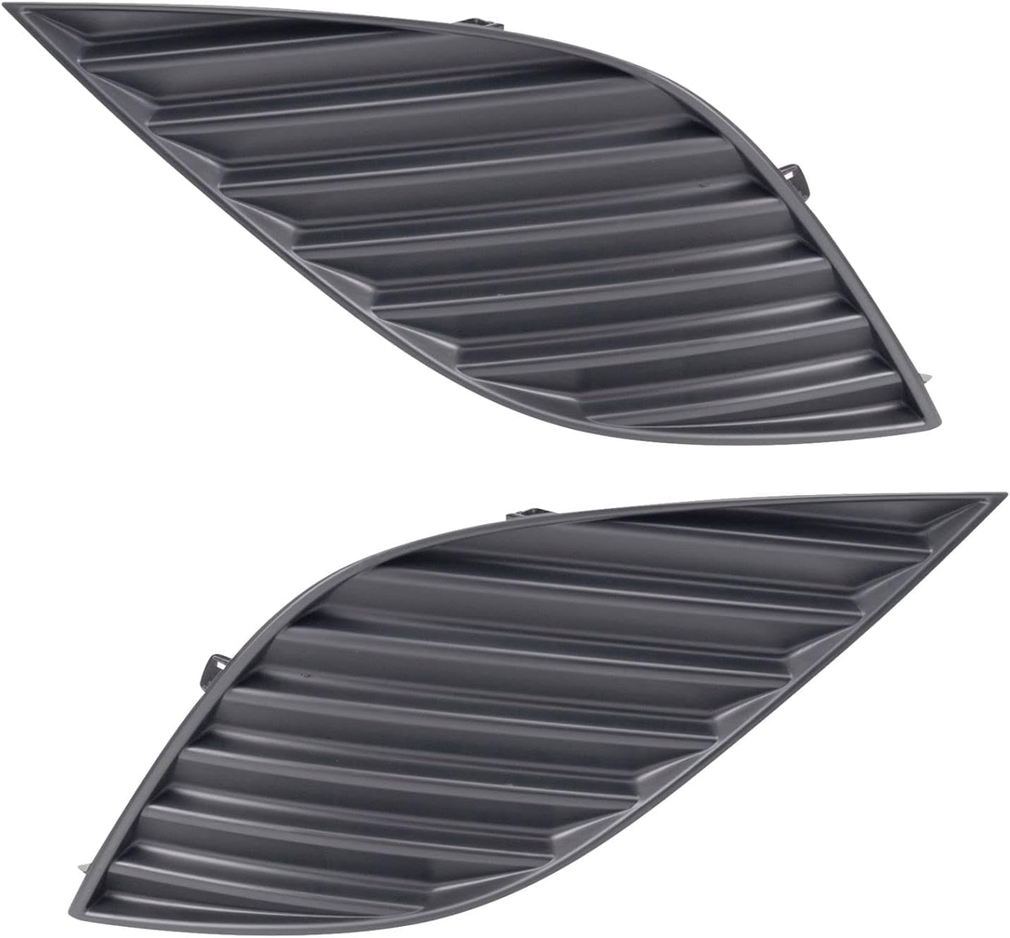 DAT AUTO PARTS Driver and Passenger Side Fog Light Bumper Cover Set of 2 Replacement For 2018-2020 Toyota Camry SE Models Black Textured Made of Pl...