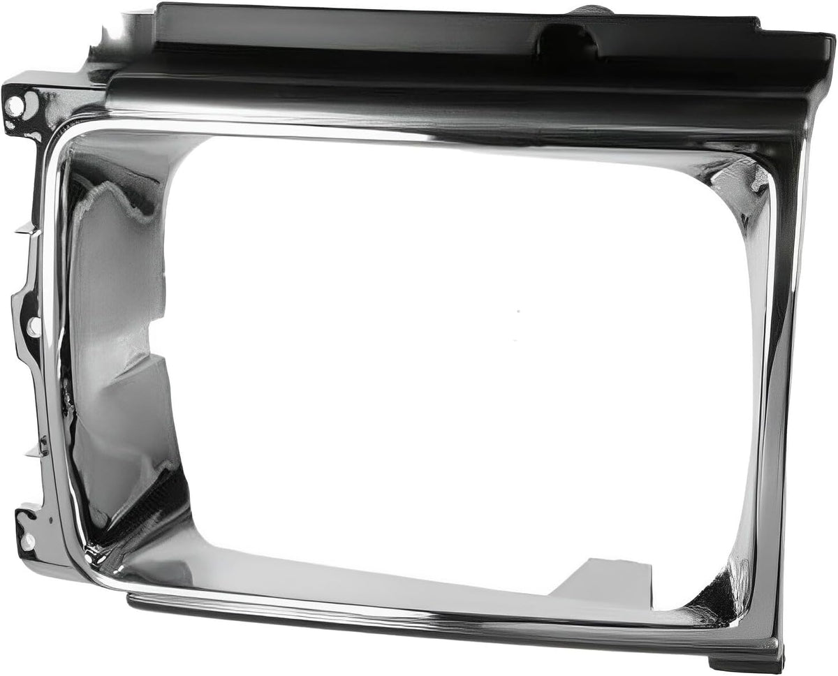 Front Right Passenger Side Head Light Headlight Door Headlamp Grille Trim Replacement For 1986-1989 Toyota 4Runner 4wd Models Silver Chrome And Bla...