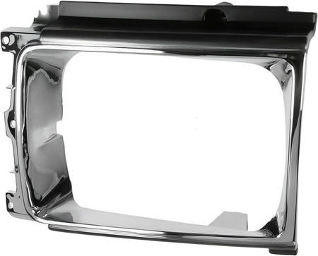 Front Right Passenger Side Head Light Headlight Door Headlamp Grille Trim Replacement For 1986-1989 Toyota 4Runner 4wd Models Silver Chrome And Bla...