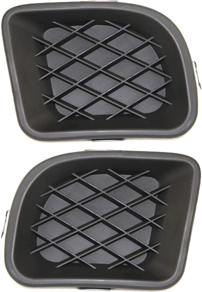 DAT AUTO PARTS Driver and Passenger Side Grille Bezel Bumper Cover Set Pair of 2 Replacement for 2006-2010 Chrysler PT CRUISER Black Textured Plast...