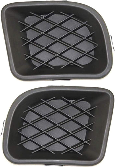 DAT AUTO PARTS Driver and Passenger Side Grille Bezel Bumper Cover Set Pair of 2 Replacement for 2006-2010 Chrysler PT CRUISER Black Textured Plast...