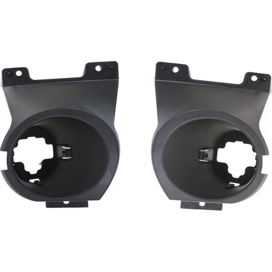 Front Left Driver and Right Passenger Fog Lamp Bracket Set Replacement for 2011-2014 Ford F150 Black Left Driver and Right Passenger Side Pair Set ...